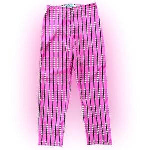 CIAO LUCIA! Straight Leg polyester trouser with retro tartan print